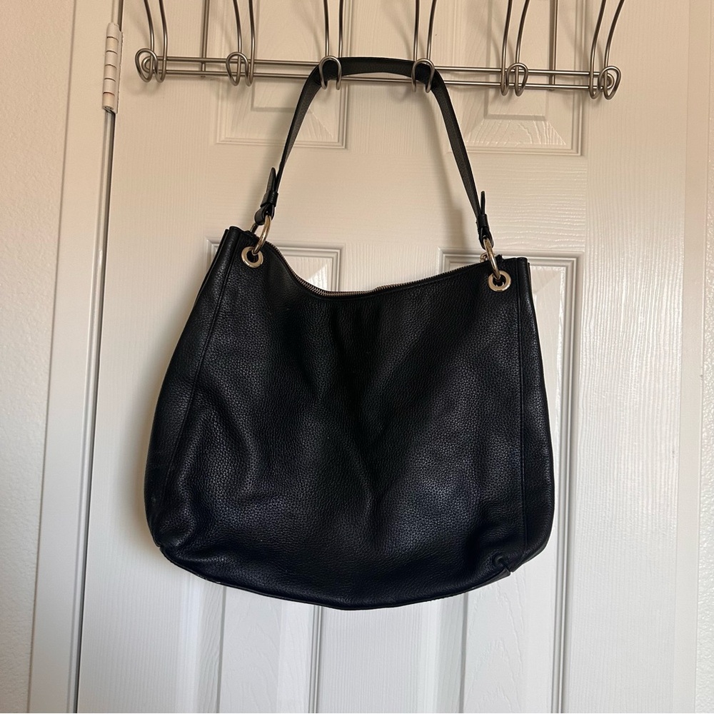 Kate Spade Black leather pebbled large Shoulder Bag Gold Hardware - Picture 4 of 12